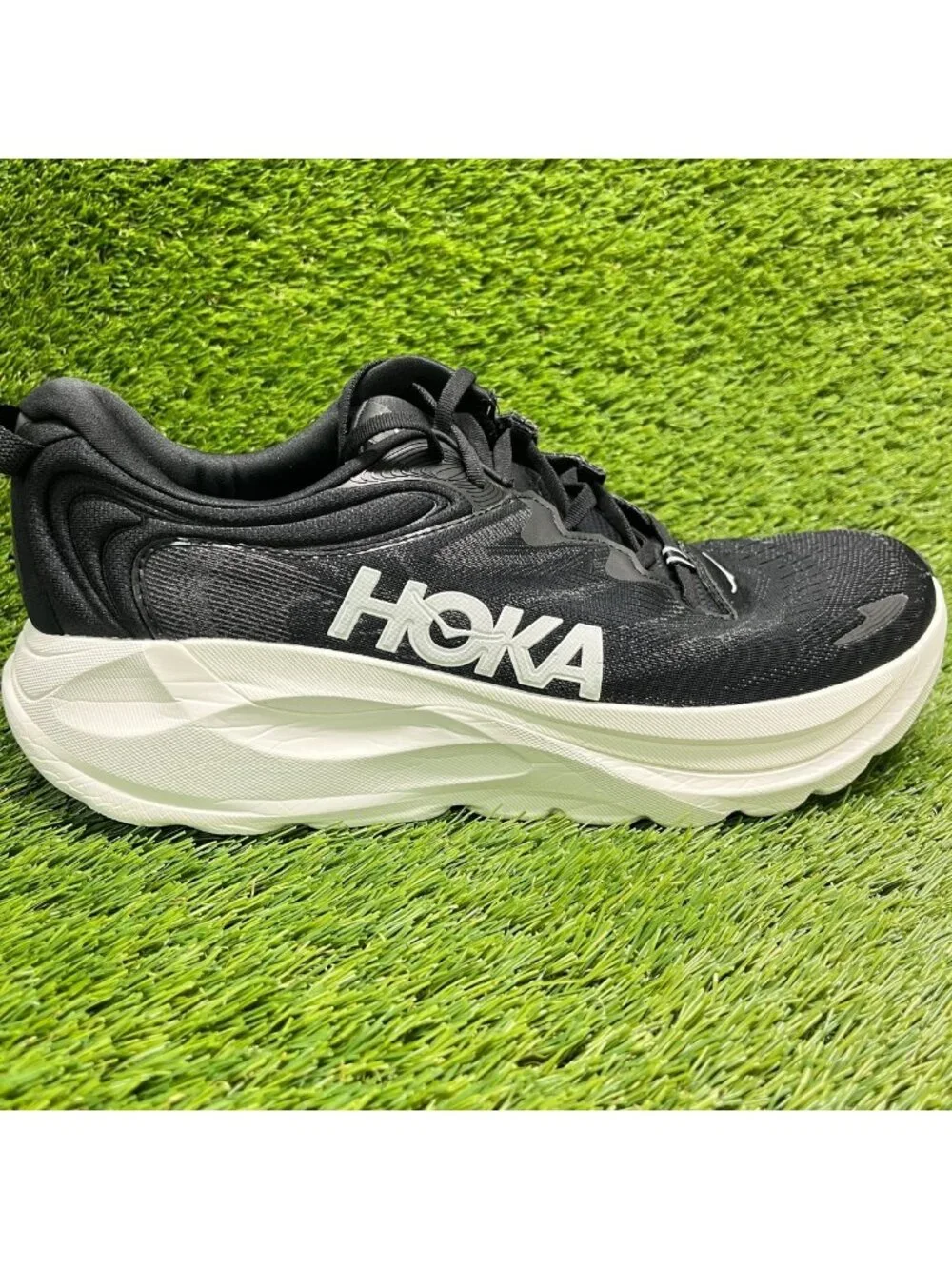 Hoka One One Gaviota 6 Mens Size 13 Black White Athletic Running Shoes Sneakers